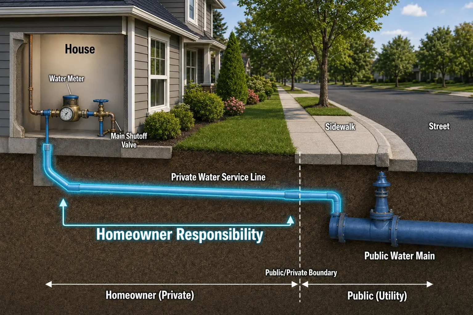 Loudoun County VA Homeowner Water Service Line Responsibility
