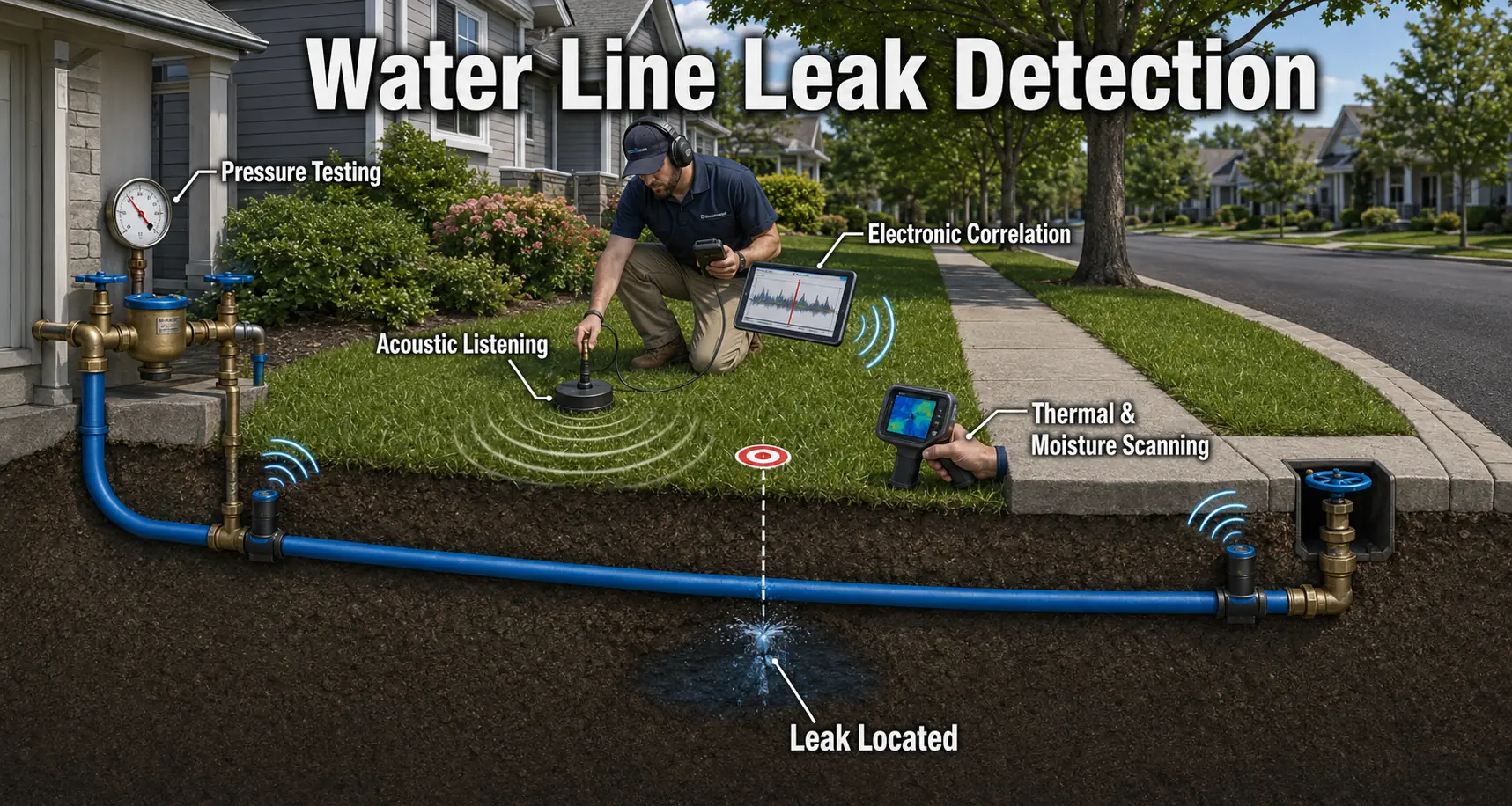 Loudoun County Virginia Water Service Line Leak Detection